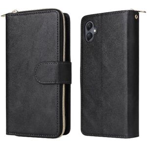 GANGXUN (Black) Case For Samsung Galaxy A05 With Hand Strap Card Holder Zipper Pocket Fl GANGXUN (Black) Case For Samsung Galaxy A05 With Hand Strap Card Holder Zipper Pocket Fl