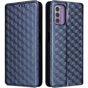 Unbranded (Blue) Phone Shell For Nokia G42 Rhombus Imprinted Wallet Case Viewing Stand Pu Unbranded (Blue) Phone Shell For Nokia G42 Rhombus Imprinted Wallet Case Viewing Stand Pu