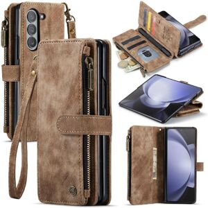 GANGXUN (Brown) CaseMe Case For Samsung Galaxy Z Fold 5 5G Wallet Case For Women Men Wit GANGXUN (Brown) CaseMe Case For Samsung Galaxy Z Fold 5 5G Wallet Case For Women Men Wit