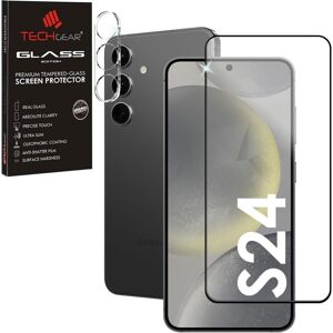Techgear Samsung Galaxy S24 5G FULL Tempered Glass Screen & with Camera Lens Protector Techgear Samsung Galaxy S24 5G FULL Tempered Glass Screen & with Camera Lens Protector