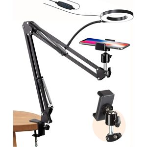 Unbranded Overhead Phone Camera Mount with Ring Light, Flexible Articulating Phone Arm Sta Unbranded Overhead Phone Camera Mount with Ring Light, Flexible Articulating Phone Arm Sta