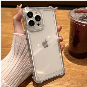 Unbranded (Clear, For iPhone 15) Luxury Shockproof Transparent Case For iPhone 15 14 13 12 Unbranded (Clear, For iPhone 15) Luxury Shockproof Transparent Case For iPhone 15 14 13 12