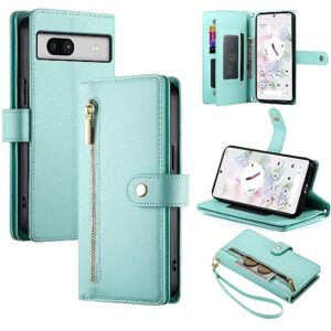 GANGXUN (Green) Flip Case for Google Pixel 7a Wallet Compartment Multifunctional Card Sl GANGXUN (Green) Flip Case for Google Pixel 7a Wallet Compartment Multifunctional Card Sl