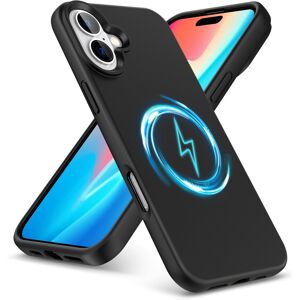 PIXFAB (iPhone 16, Black) For iPhone 16 Pro Plus Max Liquid Silicone MagSafe Shockproof PIXFAB (iPhone 16, Black) For iPhone 16 Pro Plus Max Liquid Silicone MagSafe Shockproof