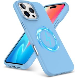 PIXFAB (iPhone 16 Pro Max, Sky Blue) For iPhone 16 Pro Plus Max Liquid Silicone MagSafe PIXFAB (iPhone 16 Pro Max, Sky Blue) For iPhone 16 Pro Plus Max Liquid Silicone MagSafe