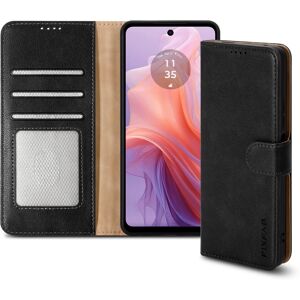 PIXFAB (Motorola E14, Black) For Motorola Moto E14 / G04 Leather Book Flip Wallet Case PIXFAB (Motorola E14, Black) For Motorola Moto E14 / G04 Leather Book Flip Wallet Case