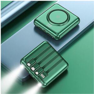 Unbranded (Green Option 1, 20000mah) 20000mah Qi Wireless Charger Power Bank Built In Cabl Unbranded (Green Option 1, 20000mah) 20000mah Qi Wireless Charger Power Bank Built In Cabl