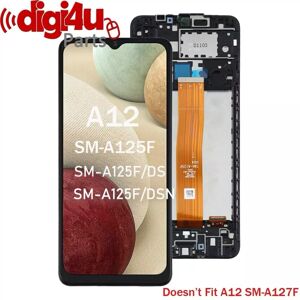 DIGI4U Screen Replacement For Samsung Galaxy A12 SM-A125F LCD Display + Frame DIGI4U Screen Replacement For Samsung Galaxy A12 SM-A125F LCD Display + Frame