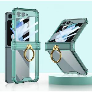 Unbranded (clear green) Z Flip 5 Case With Hinge Protection Clear Samsung Flip 5 Case With Unbranded (clear green) Z Flip 5 Case With Hinge Protection Clear Samsung Flip 5 Case With