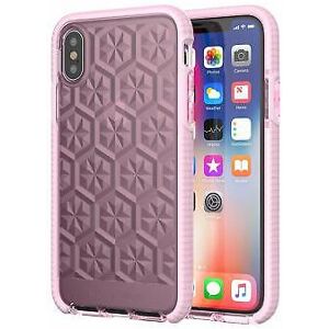 Case For iPhone XS & X Evo Gem TECH21 FlexShock Drop Protection Cover -Rose/Pink Case For iPhone XS & X Evo Gem TECH21 FlexShock Drop Protection Cover -Rose/Pink