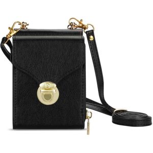 GANGXUN (Black) Zipper Pocket Case for Samsung Galaxy Z Flip6 Wallet Case Metal Snap Dou GANGXUN (Black) Zipper Pocket Case for Samsung Galaxy Z Flip6 Wallet Case Metal Snap Dou