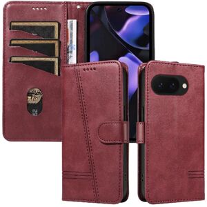 GANGXUN (Red) Filp Case for Google Pixel 9a Wallet Phone Case w GANGXUN (Red) Filp Case for Google Pixel 9a Wallet Phone Case w