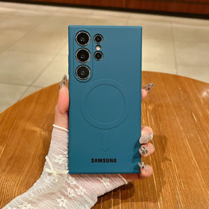 Unbranded (Navy Blue, For Samsung S25Ultra) Luxury Liquid Silicone For Magsafe Magnetic Ca Unbranded (Navy Blue, For Samsung S25Ultra) Luxury Liquid Silicone For Magsafe Magnetic Ca