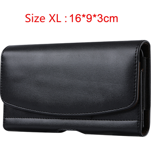 Unbranded (XL) Universal Leather Phone Holster Belt Case Mobile P Unbranded (XL) Universal Leather Phone Holster Belt Case Mobile P