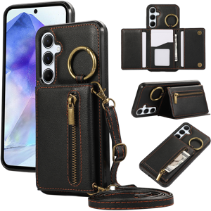 Unbranded (black, For Galaxy A26 5G) Crossbody Zipper Cards Solt Wallet Leather Case Fo Unbranded (black, For Galaxy A26 5G) Crossbody Zipper Cards Solt Wallet Leather Case Fo