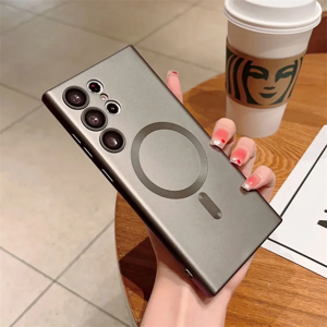 Unbranded (Gray, Samsung S24 Ultra) Luxury Matte Magnetic Case For Samsung Galaxy S24 Unbranded (Gray, Samsung S24 Ultra) Luxury Matte Magnetic Case For Samsung Galaxy S24