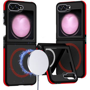 Unbranded (Red, For Samsung Z Flip 5) Business Matte Magsafe Case for Samsung Galaxy Z F Unbranded (Red, For Samsung Z Flip 5) Business Matte Magsafe Case for Samsung Galaxy Z F