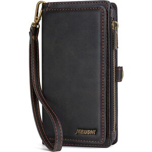 BOSHENG (Black, Samsung S23 Ultra) Wallet PU Portable Leather Phone Case ForGalaxy S8 S9 BOSHENG (Black, Samsung S23 Ultra) Wallet PU Portable Leather Phone Case ForGalaxy S8 S9