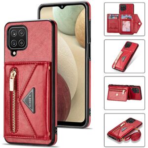 GANGXUN (Red) Zipper Pocket Case for Samsung Galaxy A12 5g Wallet Case Magnetic Buckle C GANGXUN (Red) Zipper Pocket Case for Samsung Galaxy A12 5g Wallet Case Magnetic Buckle C