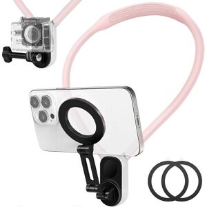 Unbranded (Pink) Magnetic Neck Cell Phone and Sports Camera Holder, POV/Vlog Selfie Mount, Unbranded (Pink) Magnetic Neck Cell Phone and Sports Camera Holder, POV/Vlog Selfie Mount,