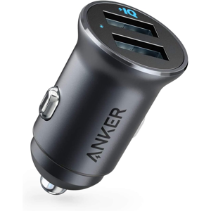 Anker Car Charger, Mini Aluminum Alloy 24W Dual USB Car Charger, PowerDrive 2 Al Anker Car Charger, Mini Aluminum Alloy 24W Dual USB Car Charger, PowerDrive 2 Al