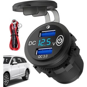 Unbranded Car Charger With Voltage Display - Double PD USB Charging Port Double Port Sup Unbranded Car Charger With Voltage Display - Double PD USB Charging Port Double Port Sup