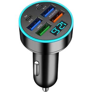 Unbranded (2PD 4USB) Charging Port for Car - 66W Portable USB Charger Car Adapter Car Ph Unbranded (2PD 4USB) Charging Port for Car - 66W Portable USB Charger Car Adapter Car Ph
