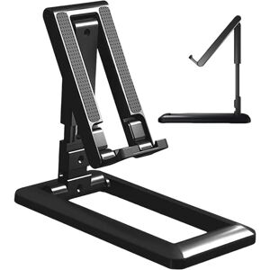 Unbranded (Black) Folding Phone Stand - Desktop Cell Phone Mount - Lazy Smartphone Bracket Unbranded (Black) Folding Phone Stand - Desktop Cell Phone Mount - Lazy Smartphone Bracket