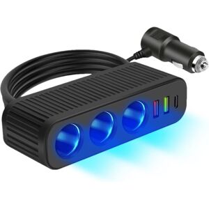 Unbranded Car Charger for Phones Plug and 120W Fast Charging Adapter - Portable Black Ch Unbranded Car Charger for Phones Plug and 120W Fast Charging Adapter - Portable Black Ch