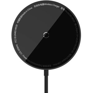 GreenZech (Black) 15W Wireless Charger, Fast Charging, PC Material, 1.2m USB Type-C Cable, GreenZech (Black) 15W Wireless Charger, Fast Charging, PC Material, 1.2m USB Type-C Cable,