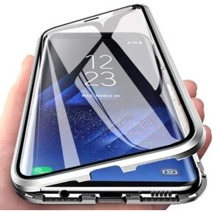 Unbranded (silver, For Galaxy S21 FE) 360 Double Sided Glass Metal Magnetic Case for Samsu Unbranded (silver, For Galaxy S21 FE) 360 Double Sided Glass Metal Magnetic Case for Samsu