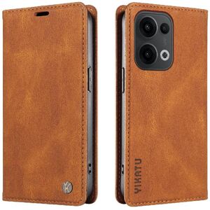 GANGXUN (Brown) Compatible with Oppo Reno 13 5g Case Skin-friendly Magnetic Flip Phone L GANGXUN (Brown) Compatible with Oppo Reno 13 5g Case Skin-friendly Magnetic Flip Phone L