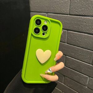 Gaatpot (Green Yellow, For iPhone X) Luxury Cute 3D Love Heart Silicone Phone Case For i Gaatpot (Green Yellow, For iPhone X) Luxury Cute 3D Love Heart Silicone Phone Case For i