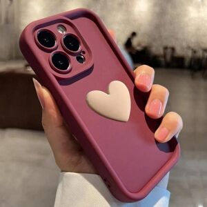 Gaatpot (Claret, For iPhone 11) Luxury Cute 3D Love Heart Silicone Phone Case For iPhone Gaatpot (Claret, For iPhone 11) Luxury Cute 3D Love Heart Silicone Phone Case For iPhone