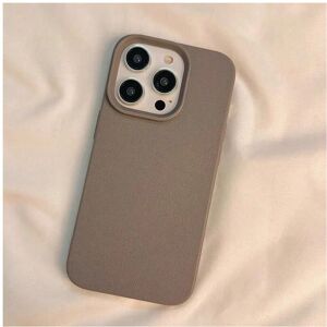 Gaatpot (Coffee, For iPhone 15 Pro) Soft Candy Color Lichee Pattern Silicone Phone Case Gaatpot (Coffee, For iPhone 15 Pro) Soft Candy Color Lichee Pattern Silicone Phone Case