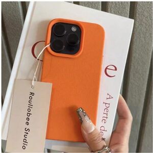 Gaatpot (Orange, For iPhone 12) Soft Candy Color Lichee Pattern Silicone Phone Case For Gaatpot (Orange, For iPhone 12) Soft Candy Color Lichee Pattern Silicone Phone Case For