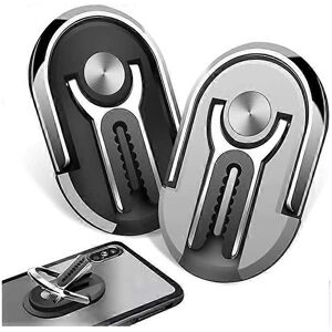 Unbranded (As show, One size) Two new multi-functional smartphone ring holders (black+silv Unbranded (As show, One size) Two new multi-functional smartphone ring holders (black+silv