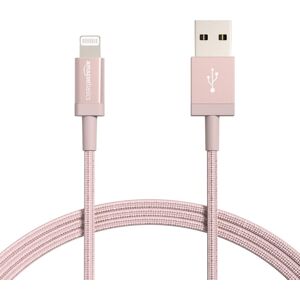 Amazon Basics Nylon Braided USB-A to Lightning Cable - MFi Certified iPhone Char Amazon Basics Nylon Braided USB-A to Lightning Cable - MFi Certified iPhone Char