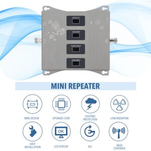 Unbranded 800 900 1800 2100MHz Cell Phone Signal Booster Quad Band Mobile Signal Amplifier Unbranded 800 900 1800 2100MHz Cell Phone Signal Booster Quad Band Mobile Signal Amplifier