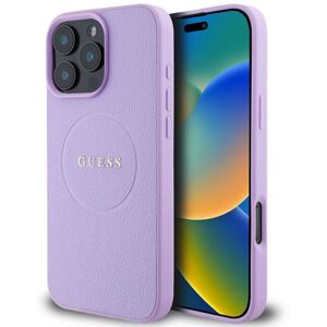 Guess iPhone 16 Pro Purple PU MagSafe Case Guess iPhone 16 Pro Purple PU MagSafe Case