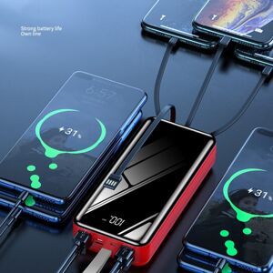 Unbranded 30000mAh Power Bank with Built-in Cables, Charges 7 Devices Simultaneously, Fast Unbranded 30000mAh Power Bank with Built-in Cables, Charges 7 Devices Simultaneously, Fast