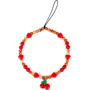 Unbranded Cherry Phone Charm Strap, Red Beaded Cherry Phone Charm Cute Cell Phone Lanyard Unbranded Cherry Phone Charm Strap, Red Beaded Cherry Phone Charm Cute Cell Phone Lanyard