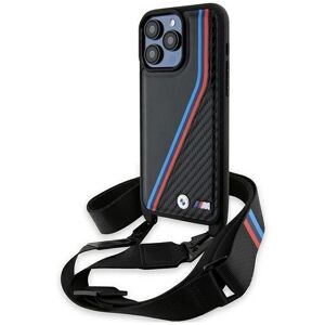 BMW M Edition Carbon with Strap Hard Case for iPhone 15 Pro Black BMW M Edition Carbon with Strap Hard Case for iPhone 15 Pro Black