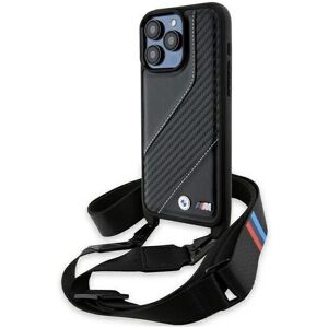 BMW M Edition Carbon Stripe with Strap Hardcase for iPhone 15Pro Black BMW M Edition Carbon Stripe with Strap Hardcase for iPhone 15Pro Black