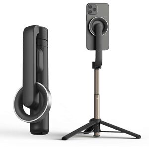 Unbranded (Black, One size) Portable Magnetic Selfie Stick Tripod with Remote Cellphone St Unbranded (Black, One size) Portable Magnetic Selfie Stick Tripod with Remote Cellphone St