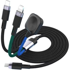 Unbranded (Silver, One size) Universal 3 in 1 PD27W+60W Fast Charging Cable with Wireless Unbranded (Silver, One size) Universal 3 in 1 PD27W+60W Fast Charging Cable with Wireless