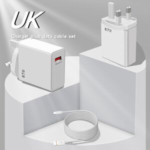 Unbranded (UK) 67w Super The Fast Charging Kit Includes A Charging Head And Suitable Data Unbranded (UK) 67w Super The Fast Charging Kit Includes A Charging Head And Suitable Data