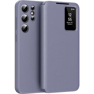 Unbranded (Grey Purple) For Samsung Galaxy S25 Ultra Case Leather Phone Cover with View Wi Unbranded (Grey Purple) For Samsung Galaxy S25 Ultra Case Leather Phone Cover with View Wi