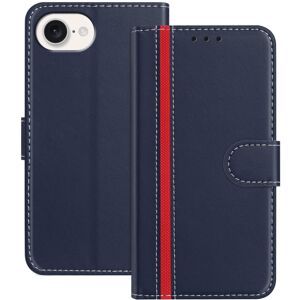 Unbranded (Blue) For iPhone 16e Phone Cases Wallet Stand Color Splicing Leather Cover with Unbranded (Blue) For iPhone 16e Phone Cases Wallet Stand Color Splicing Leather Cover with