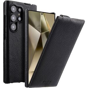 Unbranded (Black) MELKCO For Samsung Galaxy S25 Ultra Case Vertical Flip Genuine Cow Leath Unbranded (Black) MELKCO For Samsung Galaxy S25 Ultra Case Vertical Flip Genuine Cow Leath